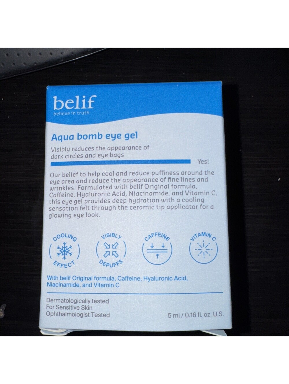 Belif Aqua Bomb Eye Gel  0.16 fl oz Travel Size NIB